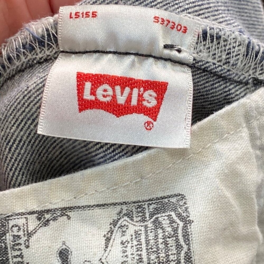 Levi's Vintage Wide Patch 501 Button Fly Original Straight Fit Faded Black Jeans - Picture 10 of 16